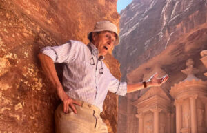 Grandpa at Petra, on Jordan holiday