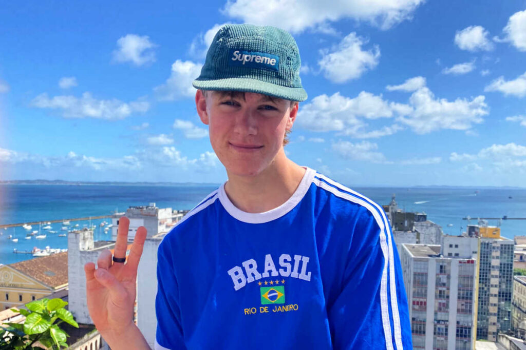 Teenager in Rio, on Brazil with kids holiday