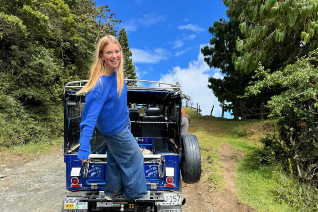 Teen riding on Willy Jeep in Colombia, staff picks for family holidays in 2025