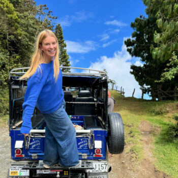 Teen riding on Willy Jeep in Colombia, staff picks for family holidays in 2025