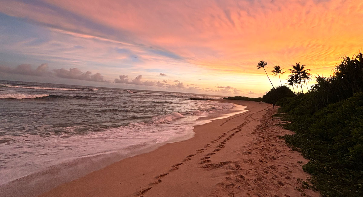 Sri Lanka beach at sunset, customer photo
