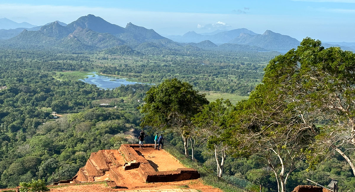 View of lush landscape from Sigiriya, Lion Rock