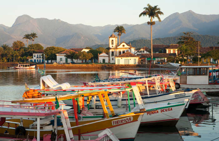 Colonial Paraty at sunset, Latin America family travel guide