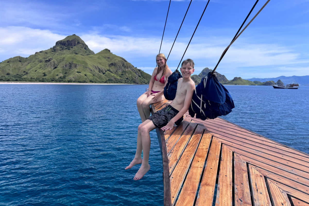 Gap year family meet up - island hopping in Indonesia