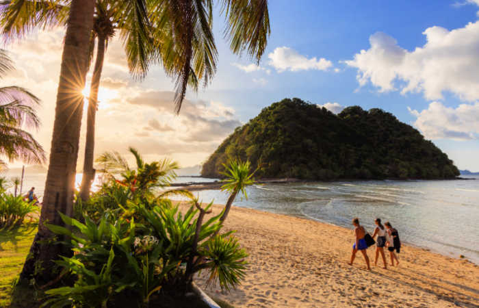 Las Cabanas beach, El Nido, Bacuit Bay, Palawan