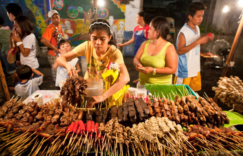 Street food on sale in the Philippines