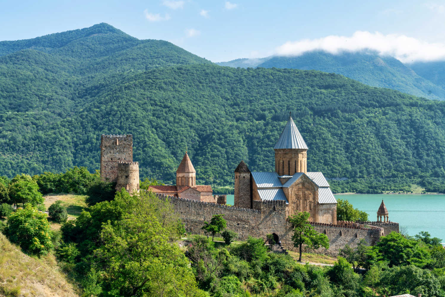 Find Monasteries and mountains in Georgia on a family holiday