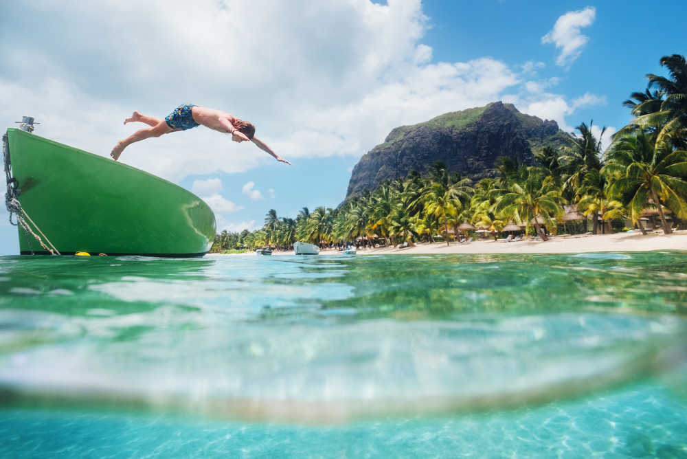 Lagoon at Le Morne, Mauritius Adventure for families