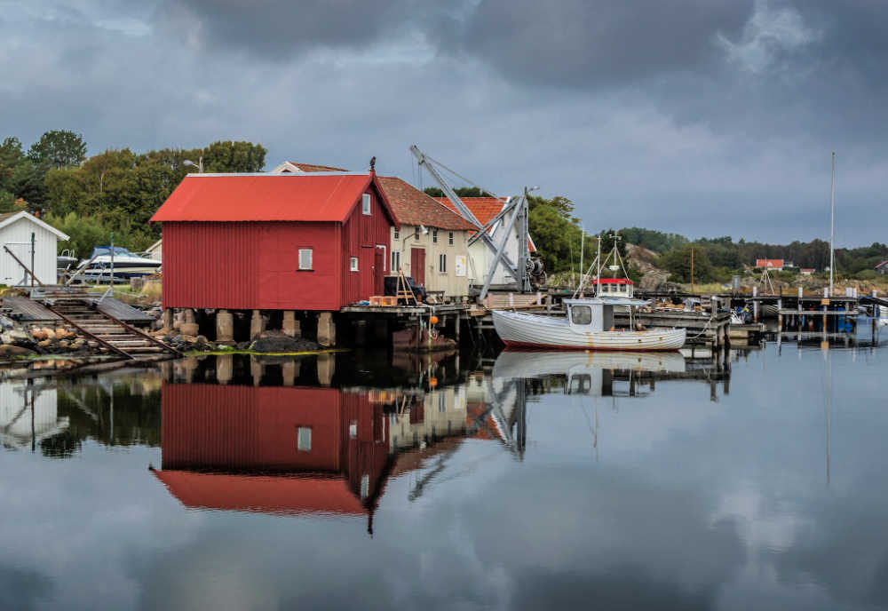 Fishing dock on South Koster Island, Sweden
