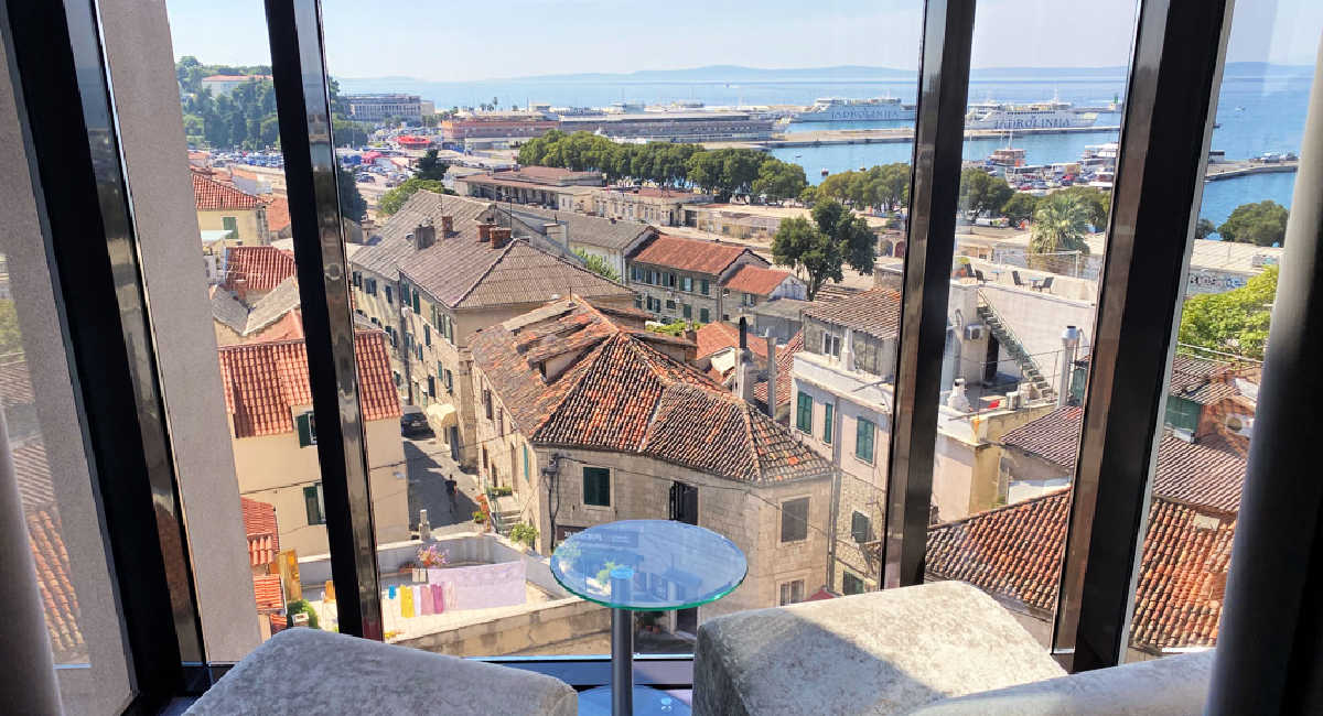 Split room with a view, Croatia holiday