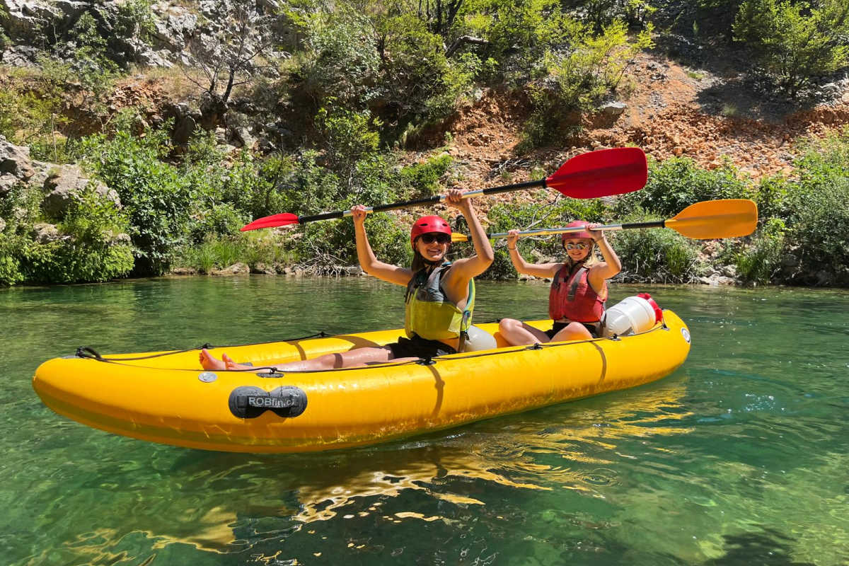 River kayaking in Croatia - customer photos of their family trips to Croatia