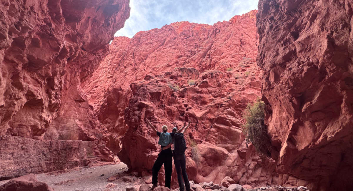 The red rocks and canyons of Quebrada de las Senoritas in Northern Argentina