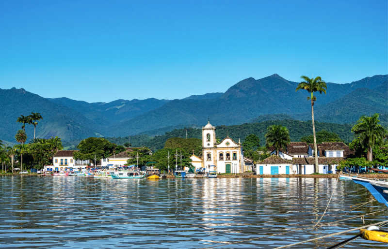 Harbour at colonial Paraty, Brazil's Emerald Coast, family-friendly activities for all ages