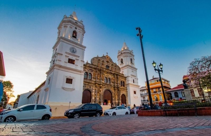 Catedral Basilica in the old town of Panama - Panama family holidays