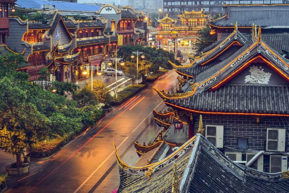 The traditional Qintai Road district