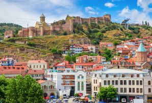 The hillside of Tbilisi - family friendly holidays to Georgia