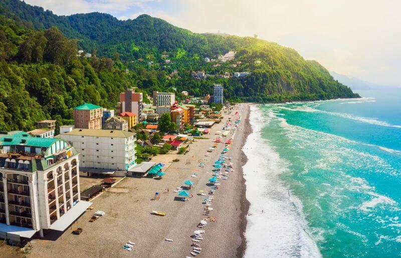 Batumi city beach - places to visit in Georgia