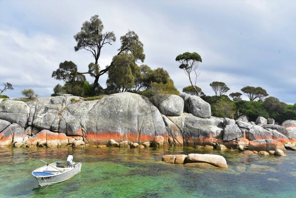 Bay of Fires in Tasmania, Australia