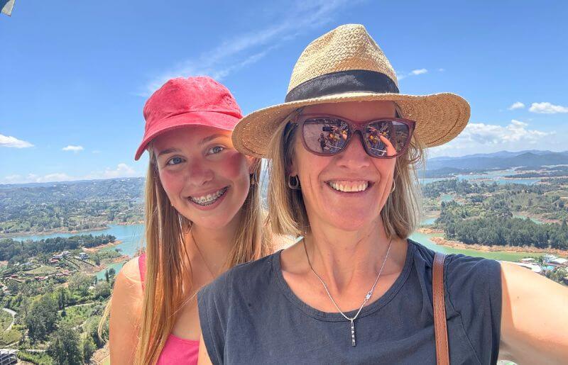 Mother and daughter in Colombia, Liddy's pic for family holidays 2025